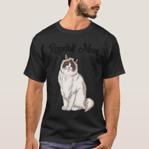 Camiseta Mamá gato Ragdoll Dueña de gato