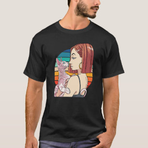 Camiseta Mamá Gato Sphynx Divertida Mascota Adorable Gatito