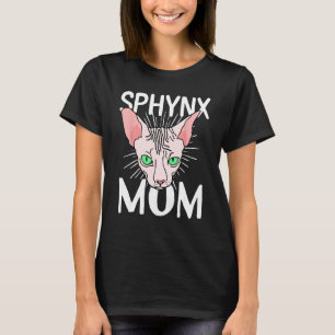 Camiseta mamá gato sphynx Raza sin pelo Gatito Sphynx