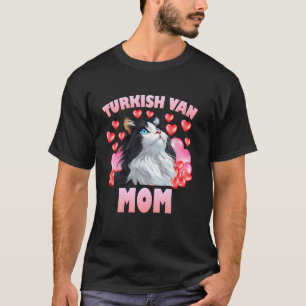 Camiseta MAMÁ GATO VAN TURCO Dueña de gato Van Turco Mamá