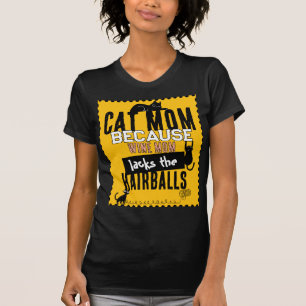 Camiseta Mamá Gato vs Mamá Vino Frase divertida para amante