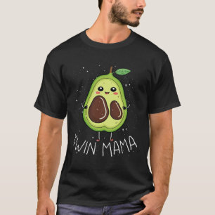 Camiseta Mamá Gemela Aguacate Mamá Vegetariana Vegana Día d