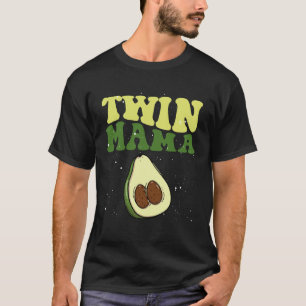 Camiseta Mamá Gemela Aguacate Mamá Vegetariana Vegana Día d