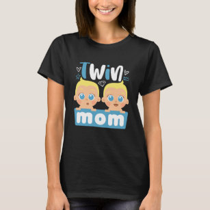 Camiseta Mamá gemela linda con bebés en Guay Día de la Madr