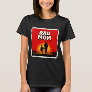 Camiseta Mamá genial madre e hijo mamá fútbol atardecer 