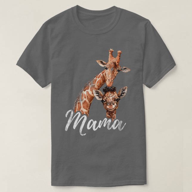 Camiseta Mama Giraffe (Diseño del anverso)