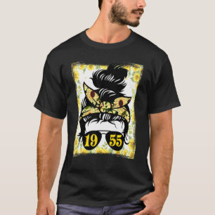 Camiseta Mamá Girasol Nacida En 1955 Cumpleaños Jardinería