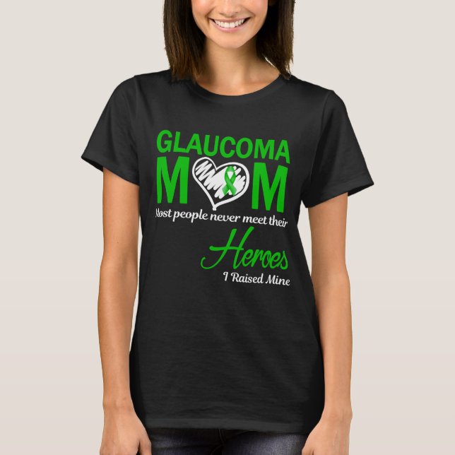 Camiseta Mamá Glaucoma Crié a los Míos (Anverso)