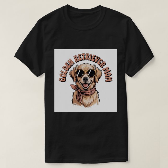 Camiseta Mamá Golden Retriever (Diseño del anverso)