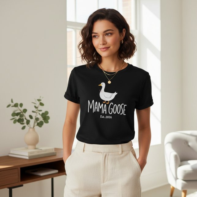 Camiseta Mama Goose Cute Minimalist Modern Motherhood (Subido por el creador)