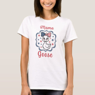 Camiseta Mama Goose, Mujeres 4 De Julio