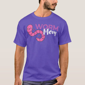 Camiseta Mamá Granjera de Lombrices Mujer Vermicultura Lomb