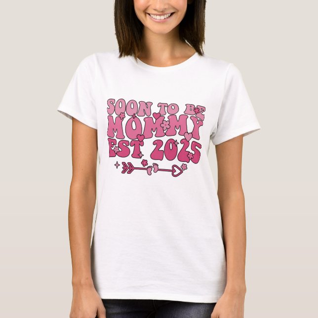Camiseta Mamá Groovy 2025 Esperará Este 2025 (Anverso)