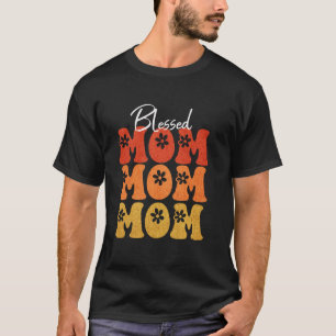 Camiseta Mamá Groovy Bendita Vida de Mamá Flores Día de las