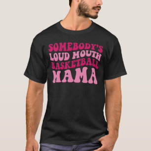 Camiseta Mamá Groovy, mamá de beisbol de boca alta de algui