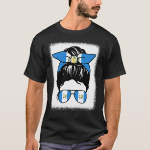 Camiseta Mamá guatemalteca blanqueada Messy Bun Guatemala M