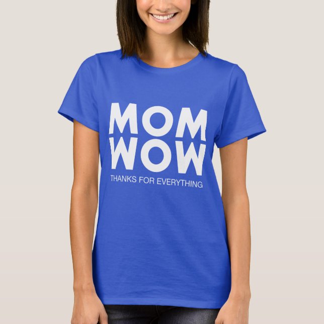 Camiseta Mamá, ¡Guau! (Anverso)