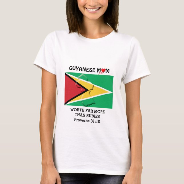 Camiseta MAMÁ GUYANÉS VALE Más Que Rúbilos PROVERBS 31 (Anverso)
