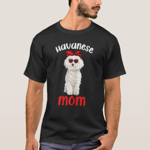 Camiseta Mamá habanesa Mamá hispana graciosa Perro habanés 