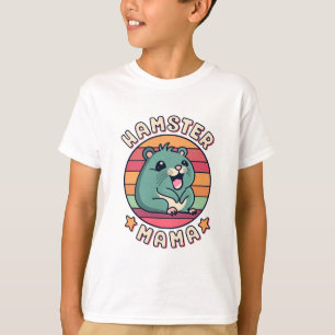 Camiseta Mamá Hámster Linda Kawaii Roedor Madre