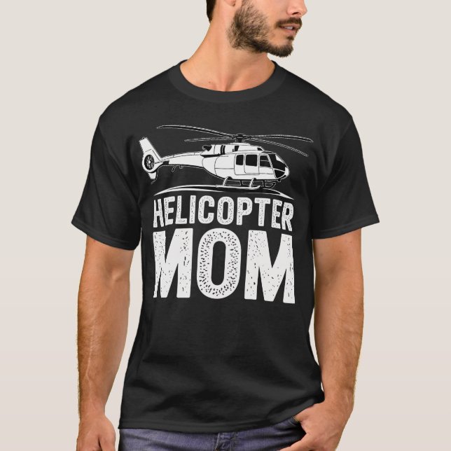 Camiseta Mamá Helicóptero Sobreprotectora Divertida (Anverso)