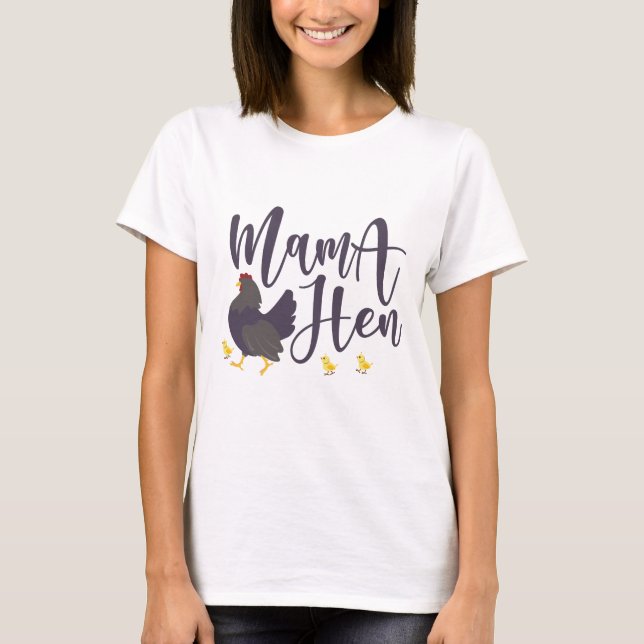 Camiseta Mama Hen, Chicken Lover (Anverso)