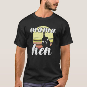 Camiseta Mamá Hen Hen Farm, Retro de Pollo Cheeky