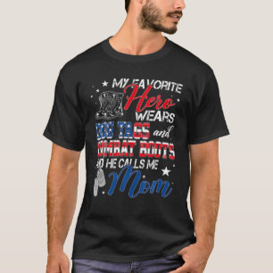 Camiseta Mamá Héroe Usa Etiqueta De Perro Y Combate El Arra