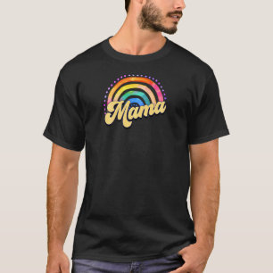 Camiseta Mamá hippie estilo retro estilo Bonito femenino