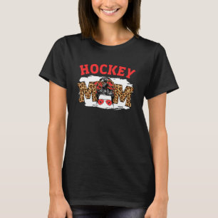 Camiseta Mamá hockey desordenado un lindo día de madre básq