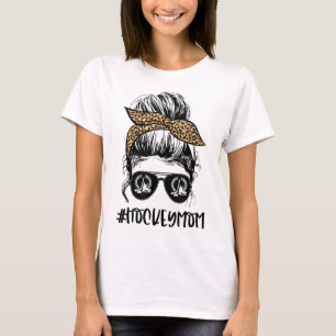 Camiseta Mamá hockey Messy Bun Mom Life Messy Bun Mothers D