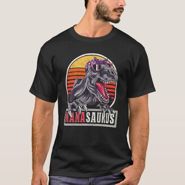 Camiseta Mamá Idea Familia Dinosaurio Mamasaurus T Rex (Anverso)