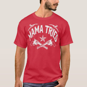 Camiseta Mama Intentó El Diseño De Vintage Con Problemas