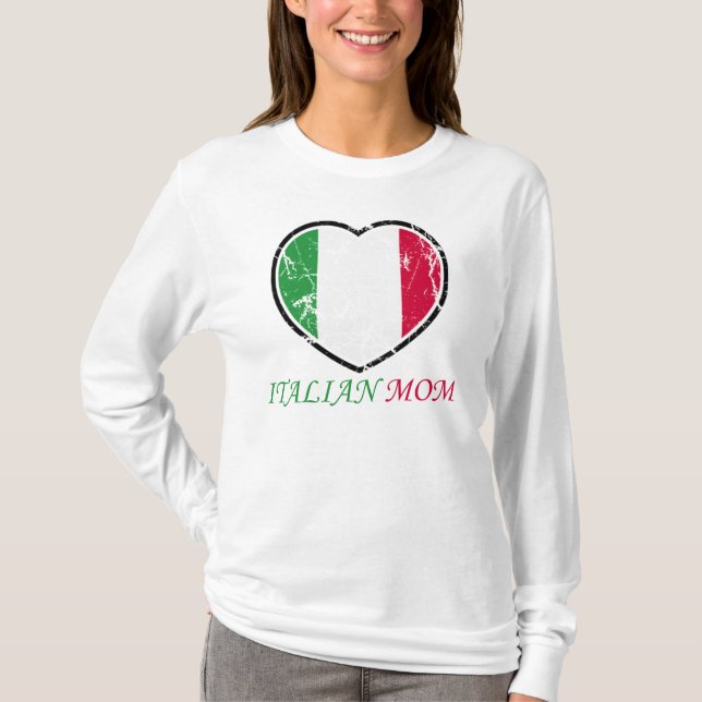 Camiseta Mamá italiana (Anverso)
