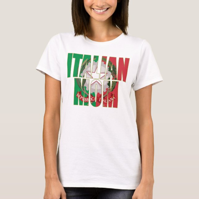 Camiseta Mamá italiana (Anverso)