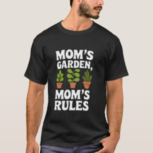 Camiseta Mamá jardinera jardinería y pulgar verde amante de