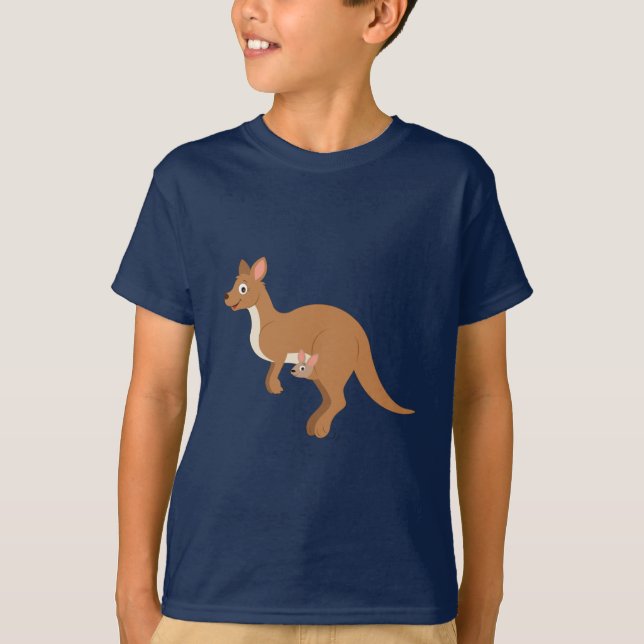 Camiseta Mamá Kangaroo y Joey (Anverso)