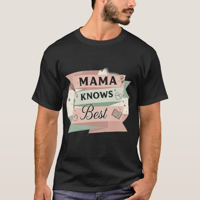 Camiseta Mama Knows Best Retro Kitchen & Wisdom (Anverso)