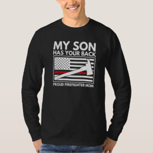 Camiseta Mamá, la bombera, mi hijo, tiene un incendio que t