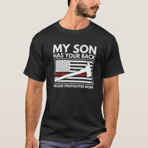 Camiseta Mamá, la bombera, mi hijo, tiene un incendio que t