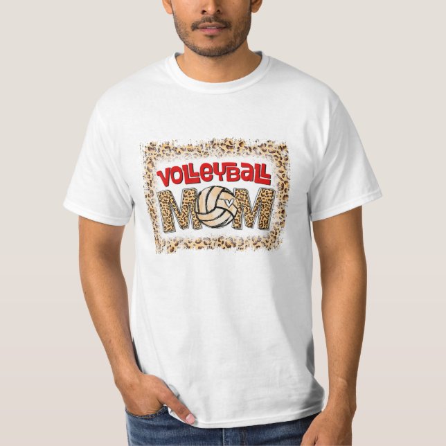 Camiseta Mamá Leopard divertida bola deportiva (Anverso)