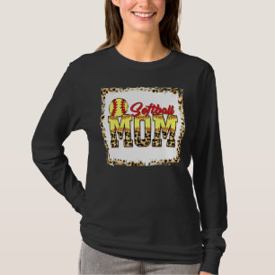 Camiseta Mamá leopardo de las modas blanqueó el día de mamá