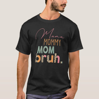 Camiseta Mamá Leopardo Mamá Mamá Hermana Día de la Madre Mu