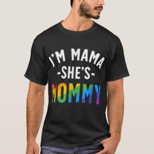 Camiseta Mamá lesbiana regala orgullo gay Soy mamá Ella es 