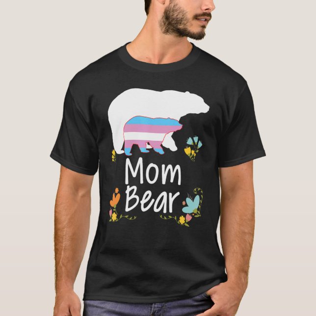Camiseta Mamá Lgbt Oso Transgénero Rainbow Lgbt Lesbiana Ga (Anverso)