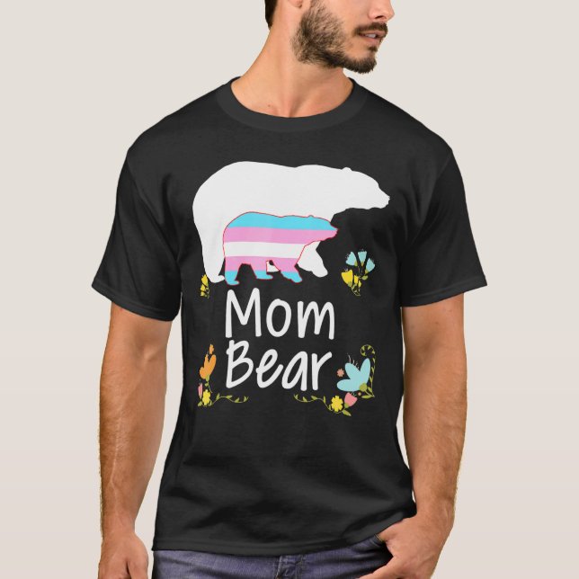 Camiseta Mamá Lgbt Oso Transgénero Rainbow Lgbt Lesbiana Ga (Anverso)