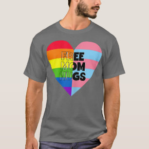 Camiseta Mamá libre abraza a aliado del mes del orgullo LGB