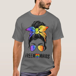 Camiseta Mamá libre abraza a broma orgullo LGBT