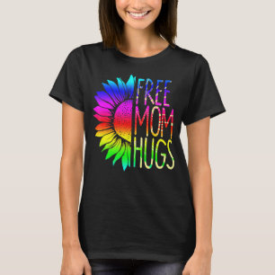 Camiseta Mamá libre abraza a Daisy Rainbow Heart Love Lgbt 