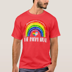 Camiseta Mamá libre abraza a la lesbiana gay arcoiris trans